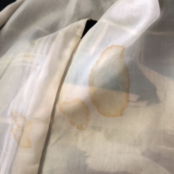 Vintage silk graphic print seagull Kimono robe - Picture 12 of 12